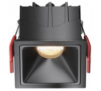 Встраиваемый светильник Maytoni Alfa LED 10 Вт 3000 K квадратный черный DL043-01-10W3K-SQ-B-1