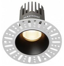 Встраиваемый светильник Maytoni 10 Вт 3000 K черный DL119-10W-3K-TRS-B