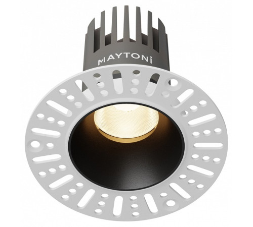 Встраиваемый светильник Maytoni 10 Вт 3000 K черный DL119-10W-3K-TRS-B