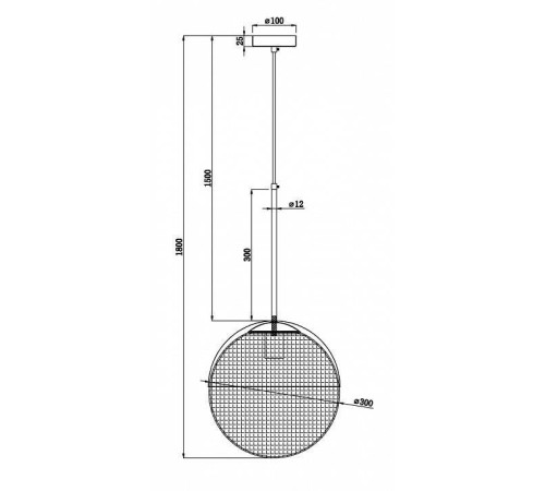 Подвесной светильник Freya Joyce FR5127PL-01BS