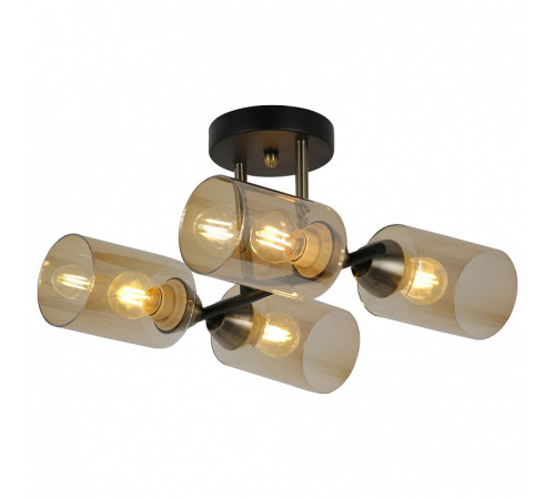 Люстра на штанге Freya Glow 4 лампы FR5129PL-04B