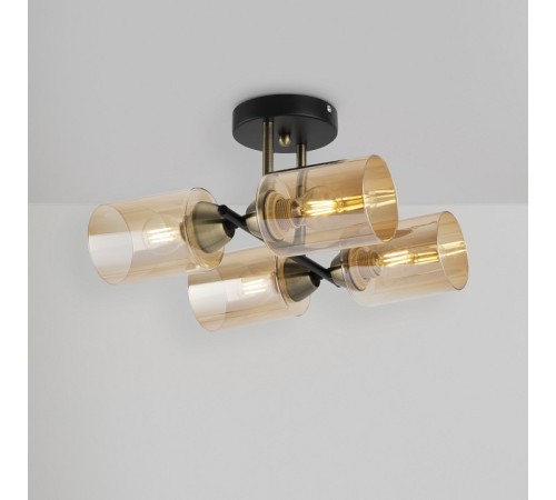 Люстра на штанге Freya Glow 4 лампы FR5129PL-04B