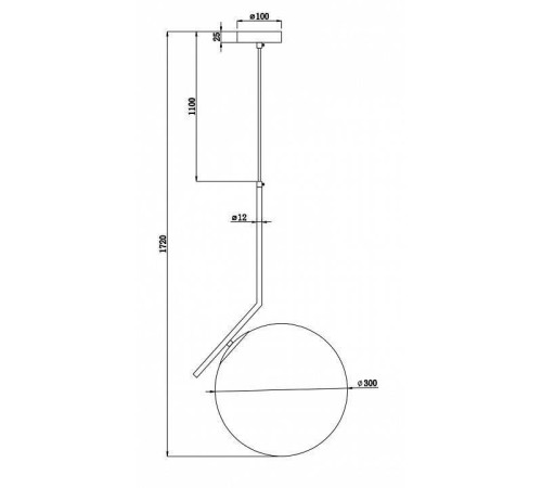 Подвесной светильник Freya Sara FR5130PL-01BS
