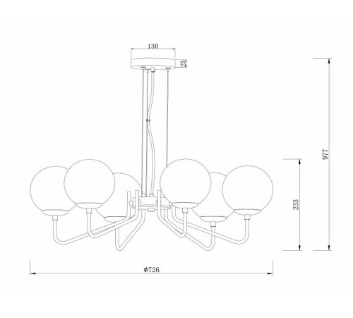 Подвесная люстра Freya Moricio FR5140PL-06GB