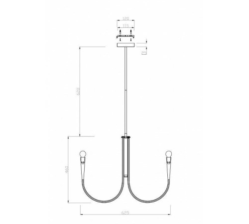 Люстра на штанге Freya Branches FR5253PL-06N