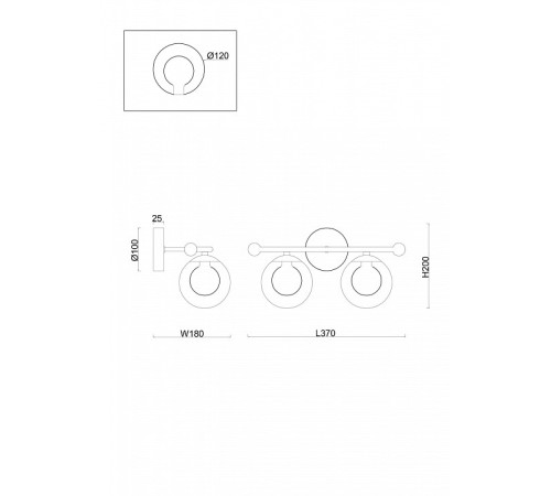 Бра Freya Lumos FR5262WL-02BS