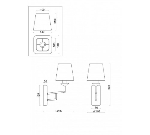 Бра Freya Viva FR5266WL-01CH