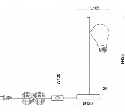 Настольная лампа декоративная Freya Evidence FR5372TL-01BS