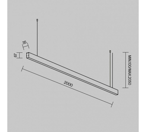 Подвесной светильник Maytoni Technical LL312048
