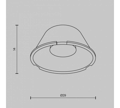 Рассеиватель с линзой Maytoni Wise LensD29-50