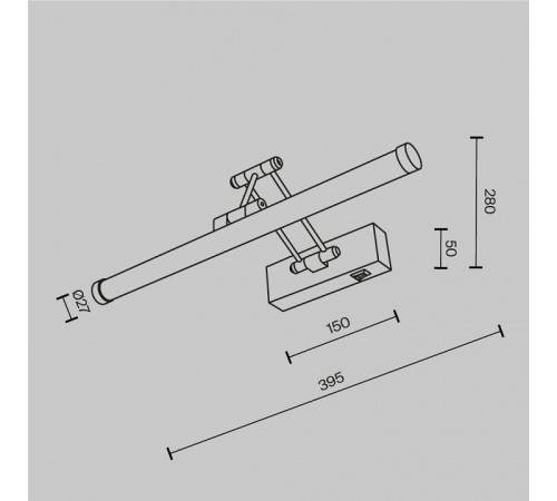 Подсветка для картины Maytoni Luster MIR268WL-L3B3K