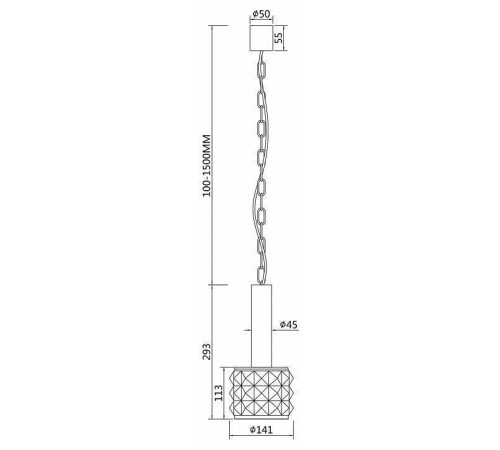 Подвесной светильник Maytoni Rock Me MOD027PL-01N