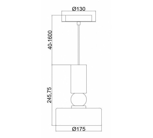 Подвесной светильник Maytoni Void MOD030PL-01GR