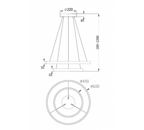 Подвесной светильник Maytoni Rim MOD058PL-L55W4K