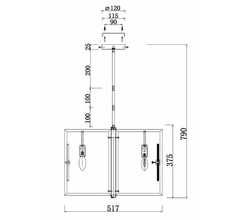 Люстра на штанге Maytoni Marmo MOD099PL-06G