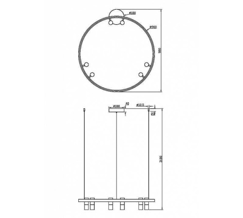 Подвесная люстра Maytoni Halo MOD102PL-L42WK