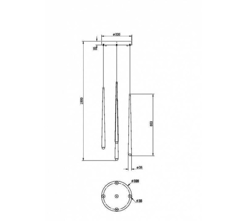 Подвесной светильник Maytoni Halo MOD132PL-L30BSK