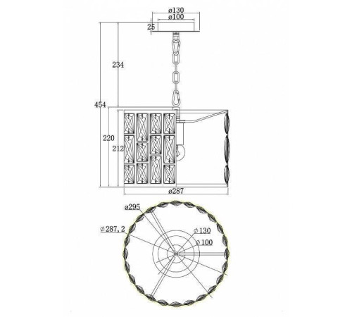 Подвесной светильник Maytoni Gelid MOD184-PL-01-CH