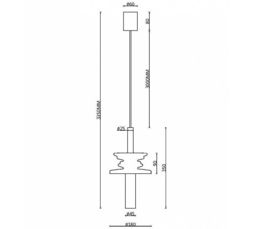 Подвесной светильник Maytoni Sound Wave MOD255PL-01B1