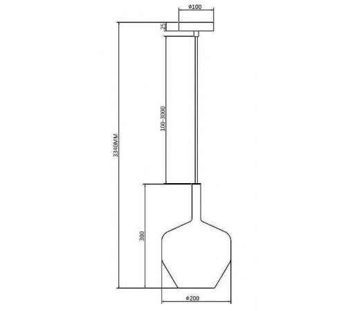 Подвесной светильник Maytoni Duality MOD271PL-01B6