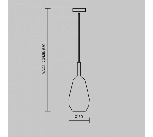 Подвесной светильник Maytoni Duality MOD271PL-01B7