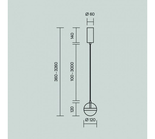 Подвесной светильник Maytoni Area MOD295PL-L20BS3K