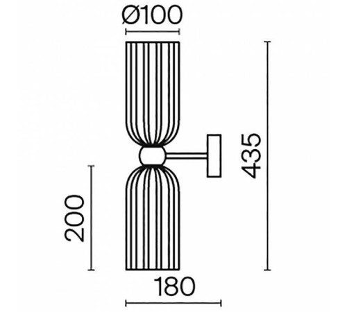 Бра Maytoni Modern 2 MOD302WL-02CG