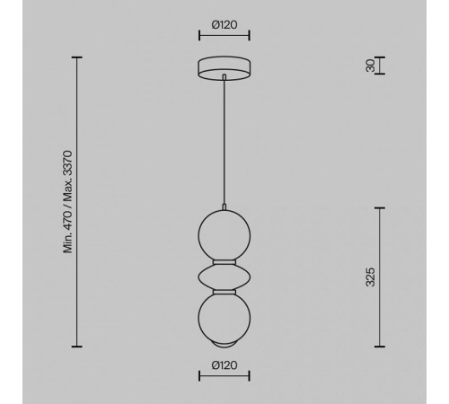 Подвесной светильник Maytoni Brosche MOD362PL-L10GR3K