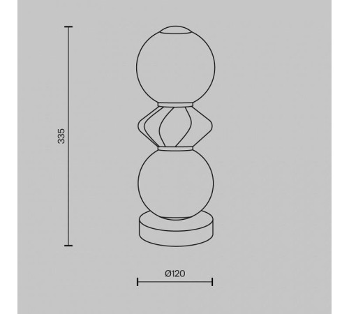 Настольная лампа декоративная Maytoni Brosche MOD362TL-L10GR3K