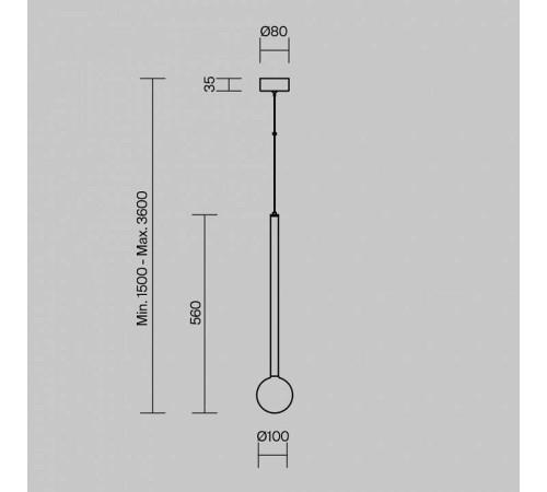 Подвесной светильник Maytoni Bubble dream LED 4 Вт MOD383PL-L4B3K
