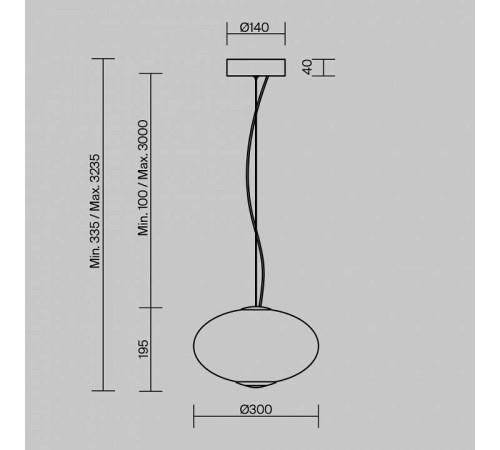 Подвесной светильник Maytoni Bruma MOD397PL-L12CH3K