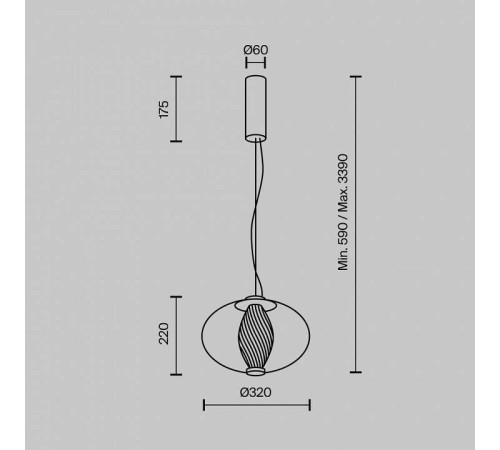 Подвесной светильник Maytoni Memetics MOD406PL-L8W3K