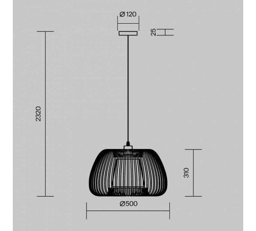 Подвесной светильник Maytoni Kirigami MOD409PL-01W