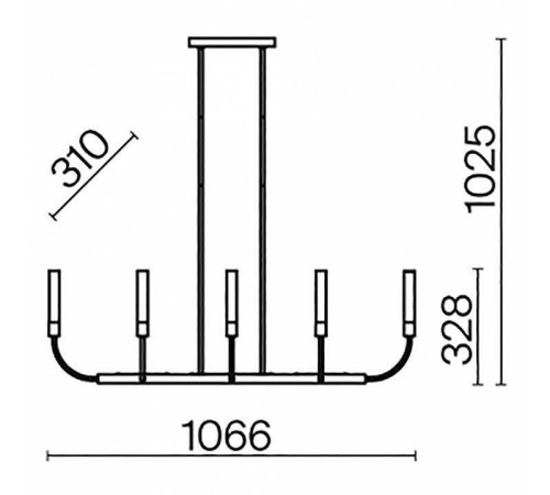 Люстра на штанге Maytoni Deja Vu MOD423CL-08C