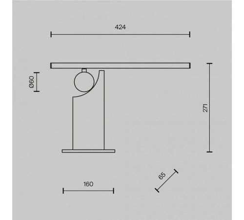 Настольная лампа декоративная Maytoni Monumento MOD467TL-L9BS3K