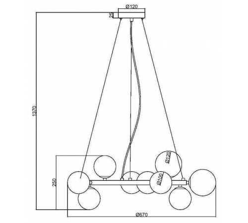 Подвесная люстра Maytoni Dallas MOD545PL-11B