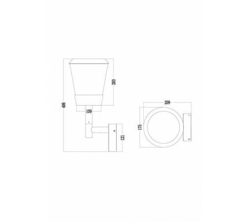 Светильник на штанге Maytoni Faro O039WL-01B