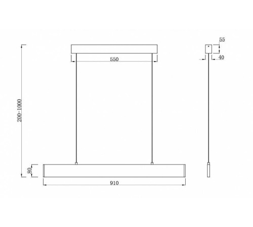 Подвесной светильник Maytoni Step P010PL-L23W