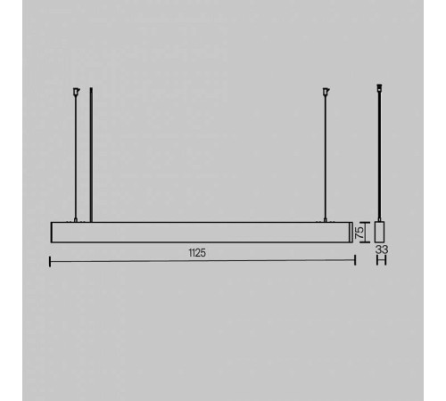 Подвесной светильник Maytoni BASIS P051PL-36W2.7-6K-B