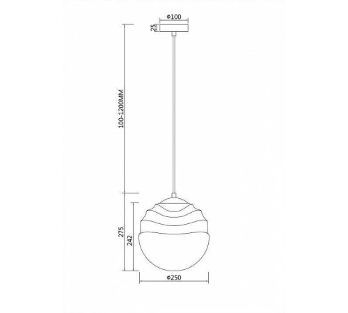 Подвесной светильник Maytoni Vinare P074PL-01BS