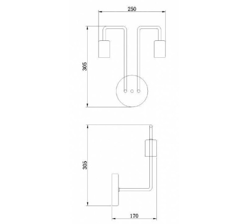 Бра Maytoni Gilbert T532WL-02B