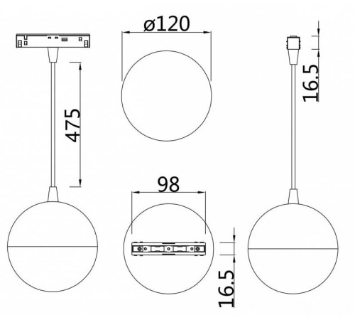 Подвесной светильник Maytoni Kiat TR018-2-10W4K-W