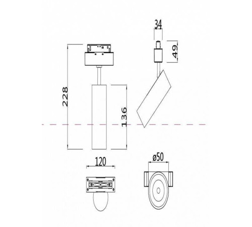 Светильник на штанге Maytoni Focus LED TR019-2-10W3K-W