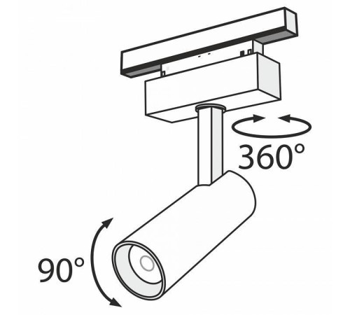 Светильник на штанге Maytoni Focus LED TR019-2-10W4K-B