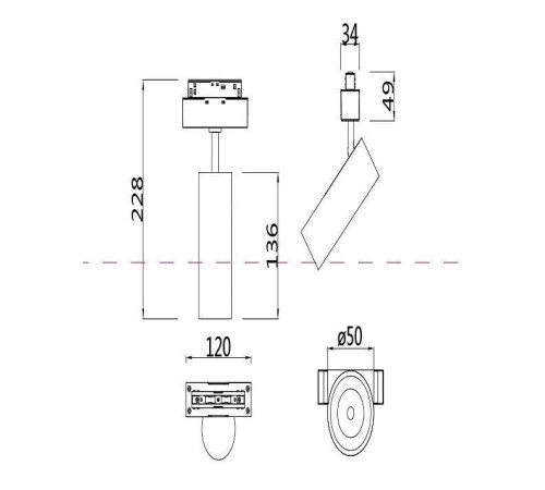 Светильник на штанге Maytoni Focus LED TR019-2-10W4K-W