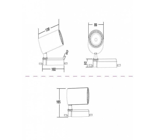 Светильник на штанге Maytoni Vuoro TR029-3-20W4K-B
