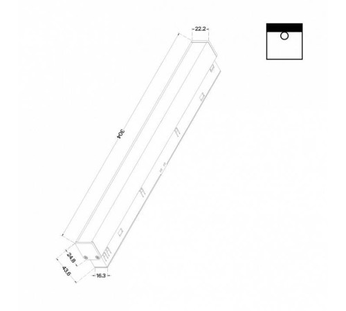 Встраиваемый светильник Maytoni Basis TR030-2-12W3K-B