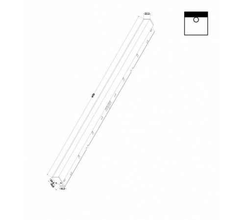 Встраиваемый светильник Maytoni Basis TR030-4-24W3K-WW-DS-B