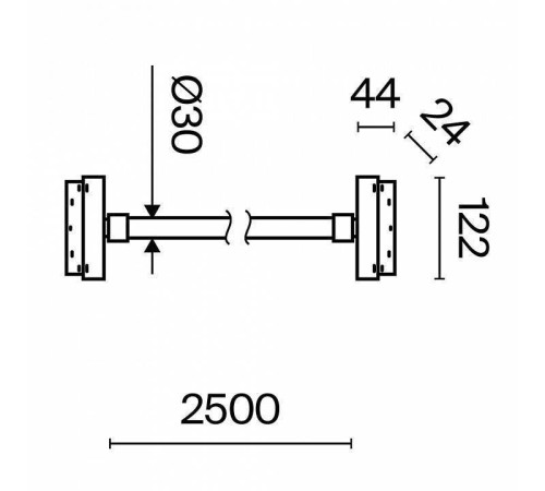 Подвесной светильник Maytoni Tau LED 50 Вт 3000K TR101-2-50W3K-B