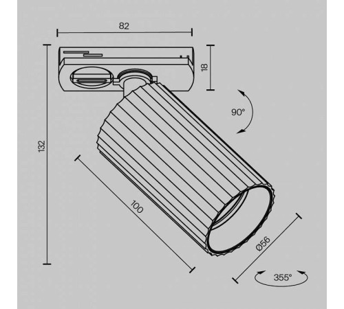 Светильник на штанге Maytoni Calipso TR218-1-GU10-BS